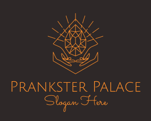 Orange Precious Stone  logo design