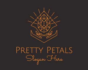 Orange Precious Stone  logo design