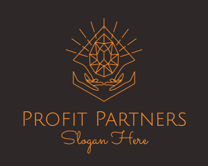 Orange Precious Stone  logo design