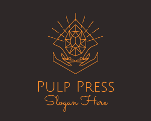 Orange Precious Stone  logo design