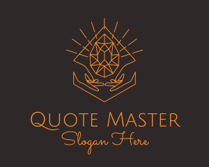 Orange Precious Stone  logo design