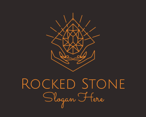 Orange Precious Stone  logo design