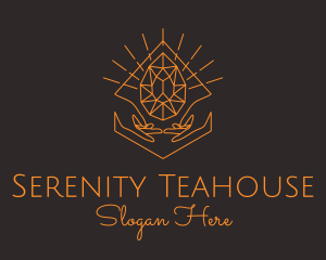 Orange Precious Stone  logo design