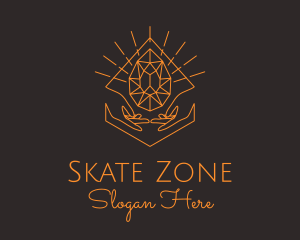 Orange Precious Stone  logo design