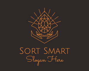 Orange Precious Stone  logo design