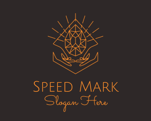 Orange Precious Stone  logo design