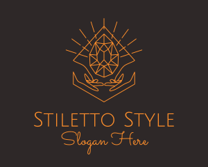 Orange Precious Stone  logo design