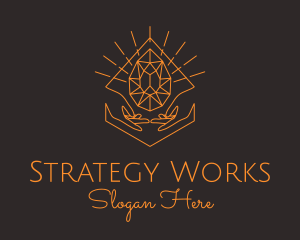 Orange Precious Stone  logo design