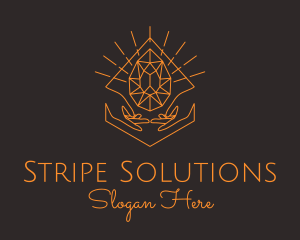 Orange Precious Stone  logo design