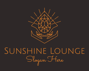 Orange Precious Stone  logo design