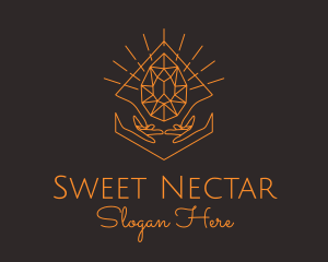 Orange Precious Stone  logo design