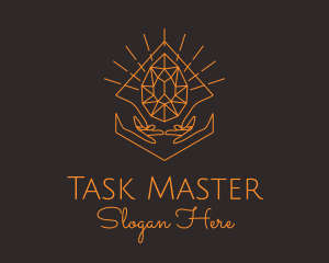 Orange Precious Stone  logo design