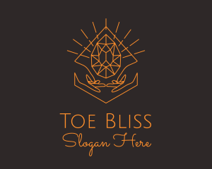 Orange Precious Stone  logo design