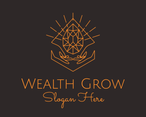 Orange Precious Stone  logo design