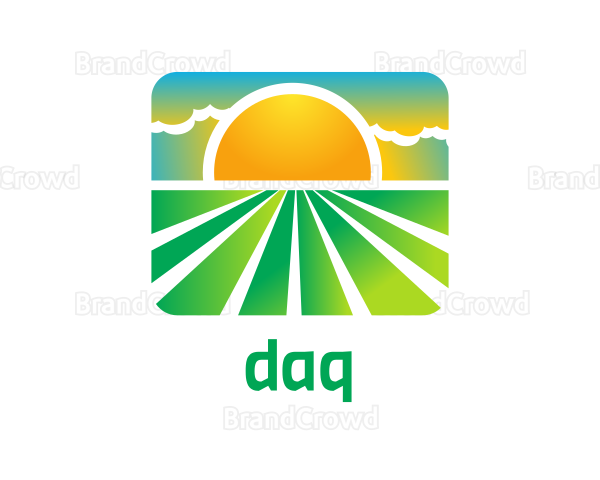 Sunny Eco Field Crop Logo