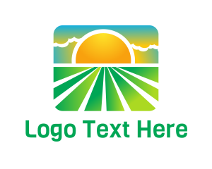 Sunny Eco Field Crop Logo