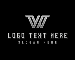 Modern Geometric Letter W Logo