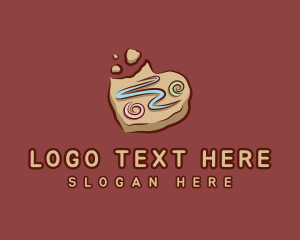 Treats - Sugar Heart Cookie logo design