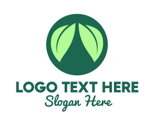 Organic - Green Leaf Lungs logo design