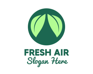 Breath - Green Leaf Lungs logo design