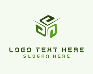 Spiral - Cube Tech Programming logo design