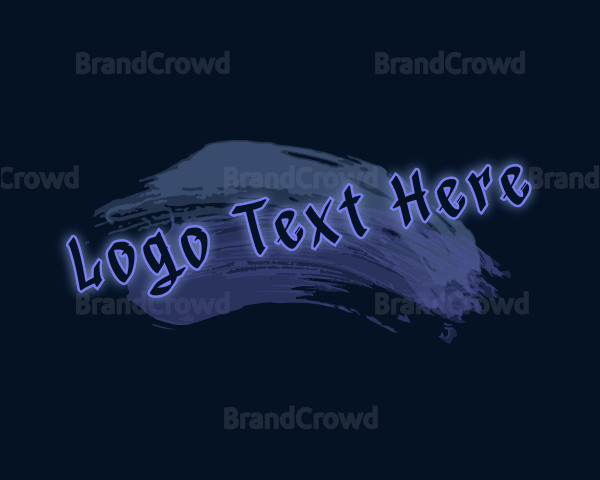 Graffiti Brush Stroke Business Logo