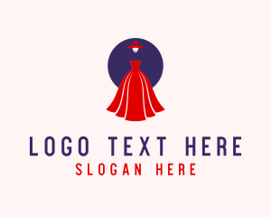 Fashion Gown Dressmaker Logo