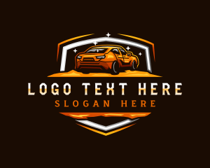 Racing - Car Shield Garage logo design