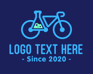 Scientific - Modern Science Bike logo design
