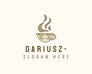 Hot Coffee Cup Logo