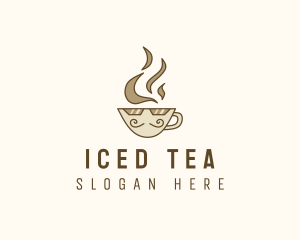 Hot Coffee Cup logo design