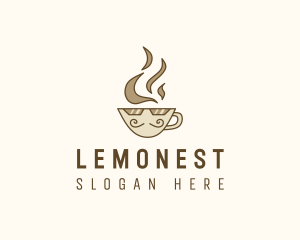 Latte - Hot Coffee Cup logo design