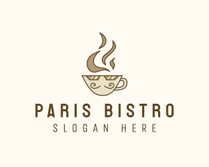 Hot Coffee Cup logo design