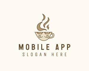 Hot Coffee - Hot Coffee Cup logo design