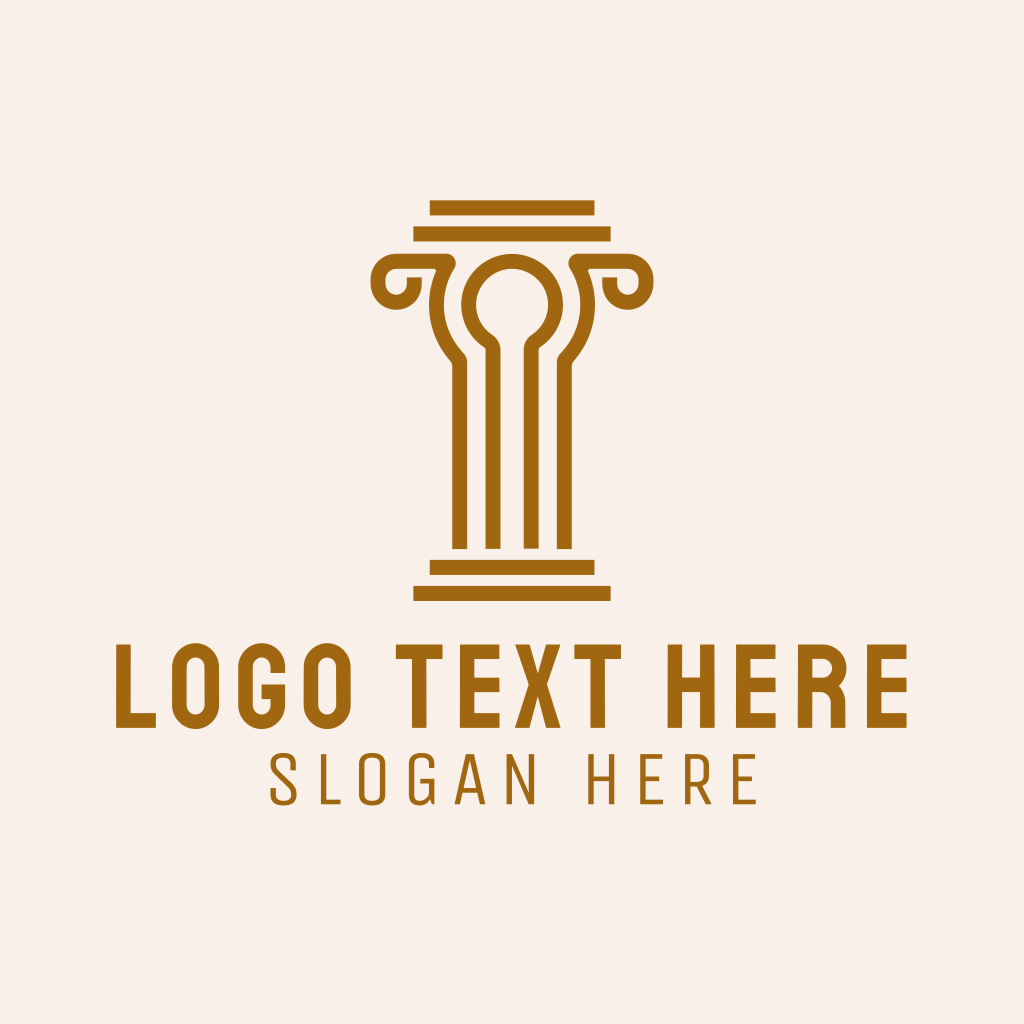 Luxury Gold Column Logo | BrandCrowd Logo Maker