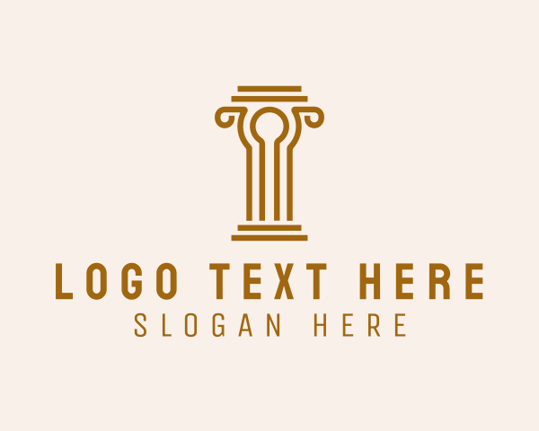 Investor - Luxury Column Business logo design