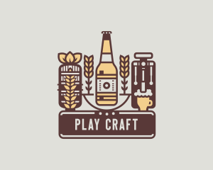 Beer Bottle Brewery logo design