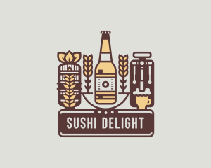 Beer Bottle Brewery logo design