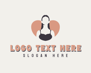 Dermatologist - Woman Heart Lingerie logo design