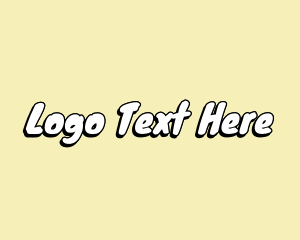 Beachy Text Font Logo