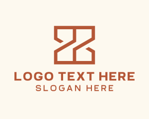 Transport - Orange Geometric Letter X logo design