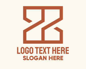 Exchange - Orange Geometric Letter X logo design