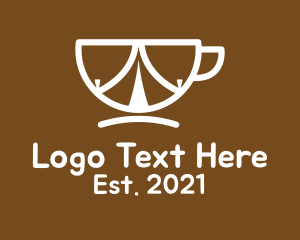 Cappuccino - Coffee Cup Tent logo design