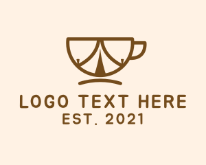 Abstract - Coffee Cup Tent logo design