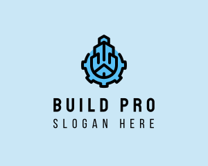 Building Construction Gear  logo design