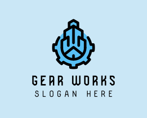 Building Construction Gear  logo design