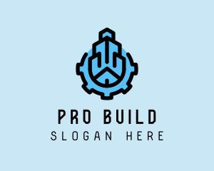 Building Construction Gear  logo design