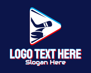 Web Host - Ice Hockey Static Motion logo design