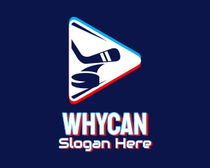 Web Host - Ice Hockey Static Motion logo design