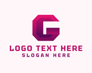 Letter G - Digital Software App logo design